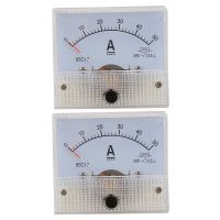 2X DC 0-50A Analog Amp Meter Ammeter Current Panel + 50A 75MV Shunt Resistor
