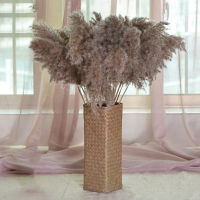 Natural Weave Basket hand knitting Rattan Vase Bamboo Weaving Room Flower Garden home decor outdoor Dried Flower Vase Decoration