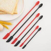 3/4Pcs Lengthen Soft Jar Jam Scrapers Silicone Makeup Spatulas Knife Tools Accessories