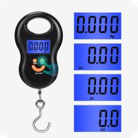 50Kg/10g LCD Digital Display Backlight Portable Hanging Hook Scale Double Accuracy Fishing Travel Mini Electronic Weighing Scale Luggage Scales