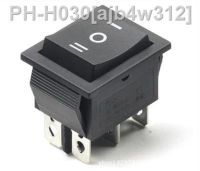 1pc DIY Rocker Switch Power Switch Boat 3 Position 6Pin Button Latching with Lamp Light KCD4 16A 250VAC/ 20A 125VAC On-Off-on