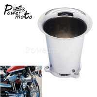 【LZ】 Chrome Motorcycle Carb Carburetor Velocity Stack CV Carburetor 4  Long Air Intake For Harley Softail Classic Bobber Chopper