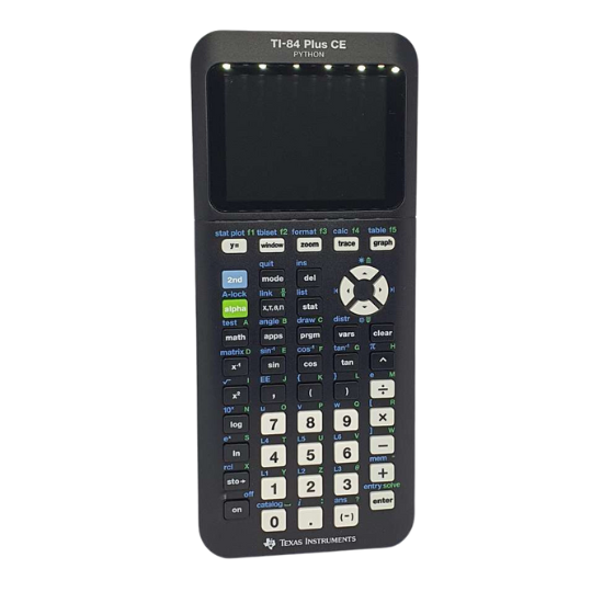 Texas Instruments Ti-84 Plus Ce Phyton Graphing Calculator, Black 