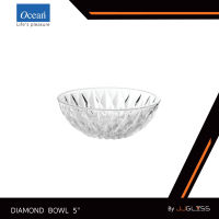 JJGLASS - (Ocean) P00123 Diamond Bowl  -  ชามไดมอนด์ ชามดินเนอร์เเวร์ ชามโอเชี่ยนกลาส 5 นิ้ว