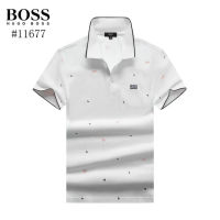 Business Mens 100% Authentic Hugos Boss Polo Shirts Short-sleeved Embroidery Business Polo Shirt