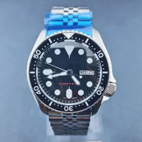 41Mm SKX 007 Nh36 Watch Case FIT Nh34 Nh35 Movement 316L Stainless Steel Sapphire Flat Glass Silver Case Luminous Dial