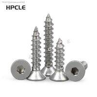 ❁✴☄ 10-50pcs M3 M4 M5 M6 Stainless Steel A2 Flat head Hexagon Hex Socket self tapping Screw