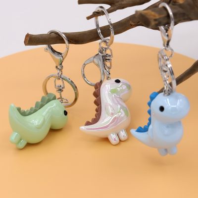 VONNOR Cute Cartoon Dinosaur Key Chain Accessories High Quality Acrylic Animal Pendant Keychain ring Jewelry Gifts