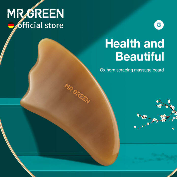 mr-green-guasha-ขูดบอร์ดนวด-ox-horn-face-คอนวดความงามเครื่องมือสปาผิวดูแลคอ-pain-relief-scraper