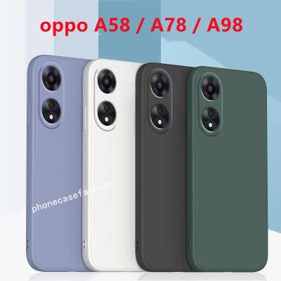 เคสนิ่มสำหรับ Oppo A18 A38 A98 A58 A78 NFC 4G 5G 2023ซิลิโคนนิ่มขอบคลุมทั้งหมดป้องกันกล้องเลนส์กันกระแทกน่ารัก