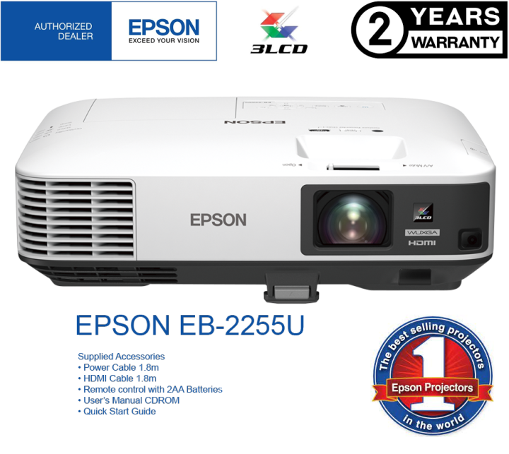 Epson LCD MidRange Projector EB2255U/5000 lumens/WUXGA (1920 x 1200