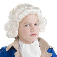 Kids Halloween Cosplay Wig Children Carnival Party Supplies Lawyer Judge Pianist Music Court Piano Performance Wig