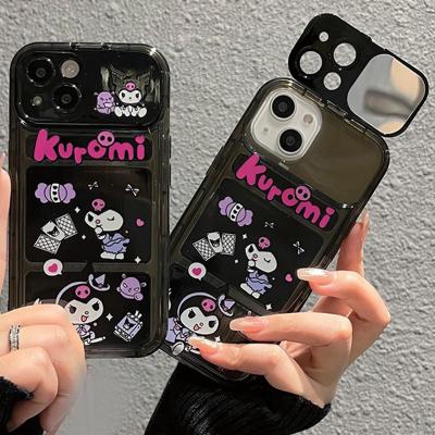 【สำหรับ iPhone】เคสโทรศัพท์ TPU ลายการ์ตูน  เคสโทรศัพท์กระจกแต่งหน้า for iPhone 14/14ProMax เคสสำหรับ13 12 11 Promax 7 8 Plus XR XS X เคสโทรศัพท์กันกระแทก