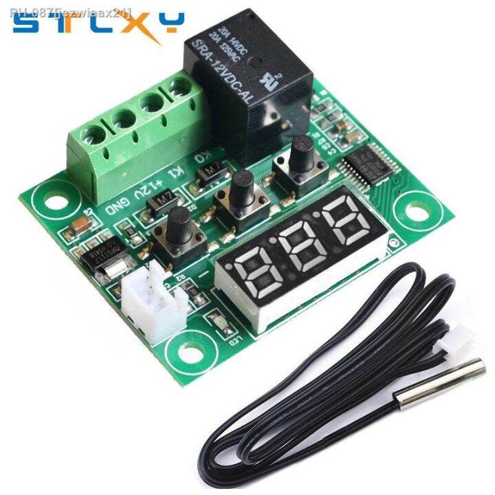 ♟ 12V Digital Temp Thermostat Temperature Controller Sensor Relay Switch 50110C W1209 Lazada PH