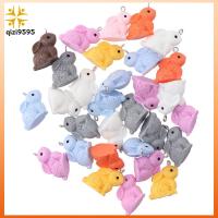 QIZI9595 สีแบบสุ่ม กระต่ายน่ารักๆ เรซิน กระต่ายกระต่ายกระต่าย กระต่าย3D สร้อยคอสำหรับผู้หญิง ผสมสี เครื่องรางเรซิ่นรูปสัตว์ เครื่องประดับทำเอง