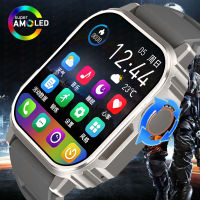 AMOLED Screen Outdoor Military Smart Watch Compass GPS Sports Track Fitness Watch AI Voice Bluetooth Call Smartwatch Men Women