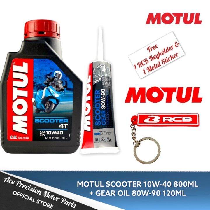 MOTUL SCOOTER 10W40 800ML GEAR OIL 80W90 150ML Lazada PH