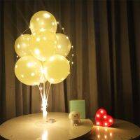 ❃❣✟ 7 Tubes LED Light Balloon Holder Stand Balloon Column Baby Shower Kids Birthday Party Wedding Decoration Adult Supplies