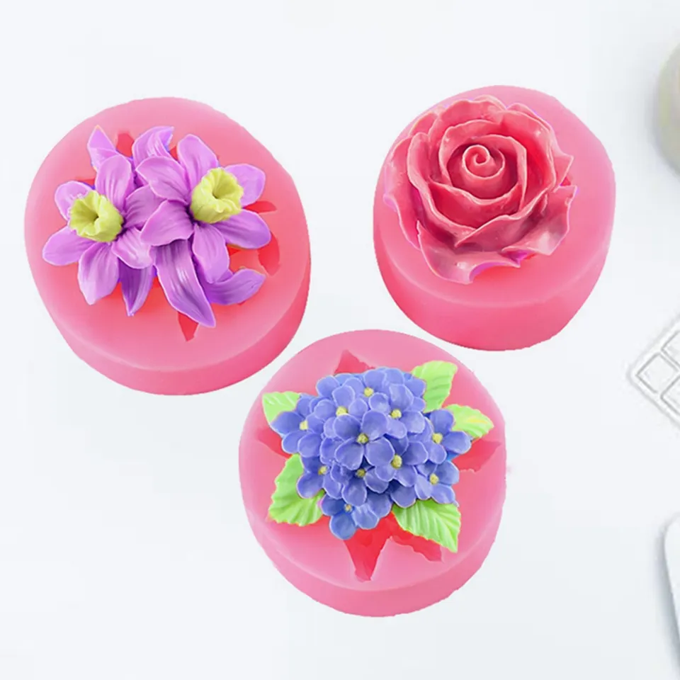 Silicone Mould / Rose branch Big / Sugarcraft Cake Decorating