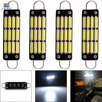 4PCS C5W Interior Car Bulbs 7014 LED License Plate Lamp 44mm Rigid Loop Dome Map Lights 4410 562 570 Courtesy Side Marker 12V