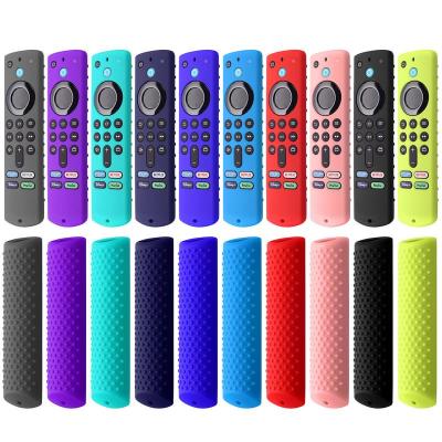 1PC Protective Case Cover Silicone Sleeve Shockproof Anti-Slip Replacement For Stick 4K Max Remote Control