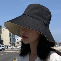 Double sided Foldable Bucket Hat for Women Girls Summer Sun Hat Visor Fisherman Cap Anti UV Wide Brim Sunscreen Hats Caps