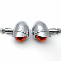 2x Chrome Turn Signals For Kawasaki VN Vulcan Classic Nomad Drifter 1500 1600