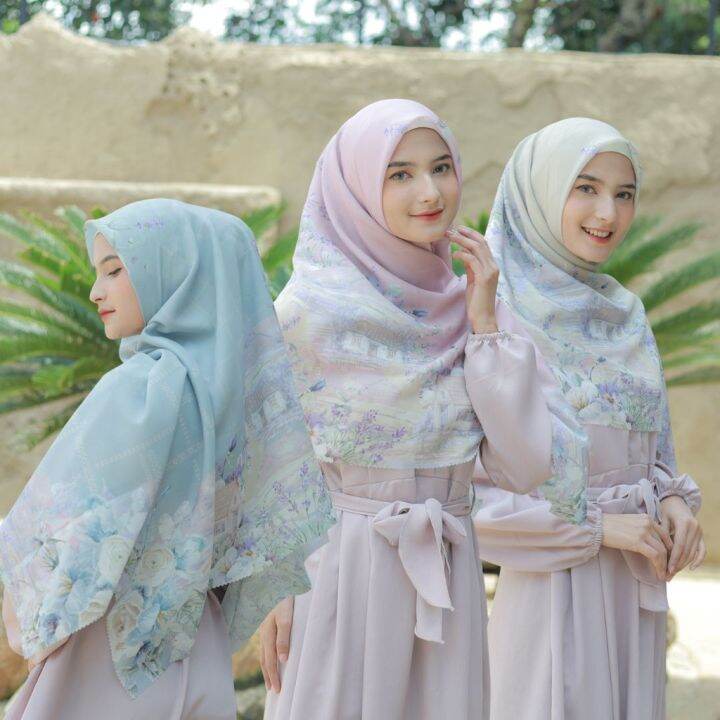 [ BELI 3 DAPAT 5 ] Hijabwanitacantik - Segiempat Lavender Scarf Jumbo ...