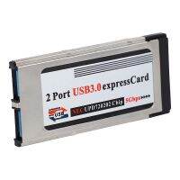 2X ความเร็วสูง DUAL 2พอร์ต USB 3.0 Express Card 34mm Express Card PCMCIA Converter Adapter สำหรับแล็ปท็อป Note books