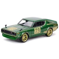 รถ1:24 Nissan Skyline 2000GT-R แบบอยู่กับที่โมเดลรถสปอร์ตของเล่นสำหรับสะสม Maisto โมเดล1973