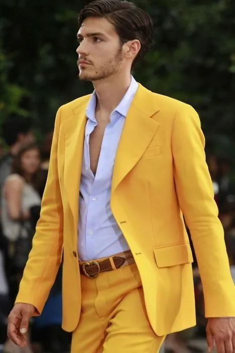 yellow suit men's