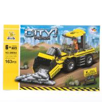 ProudNada Toys ของเล่นเด็กชุดตัวต่อเลโก้รถก่อสร้าง STARMERRY CITY ENGINEERING TEAM 163 PCS NO.SM804