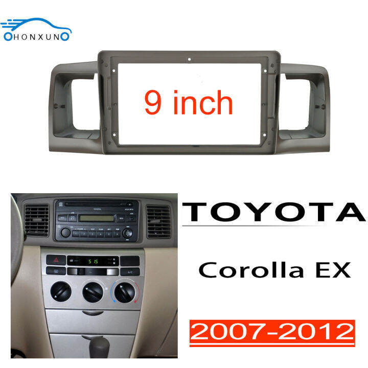 Honxun 9 inch car android head unit dash mounting kits player fascia