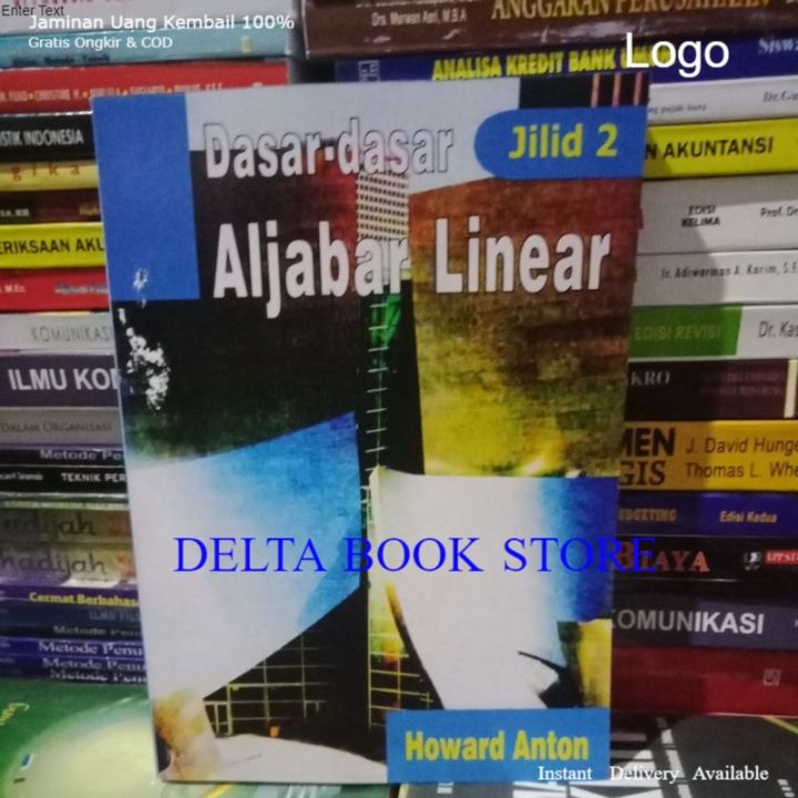 Dasar Dasar Aljabar Linear Jilid 2 By Howard Anton | Lazada Indonesia