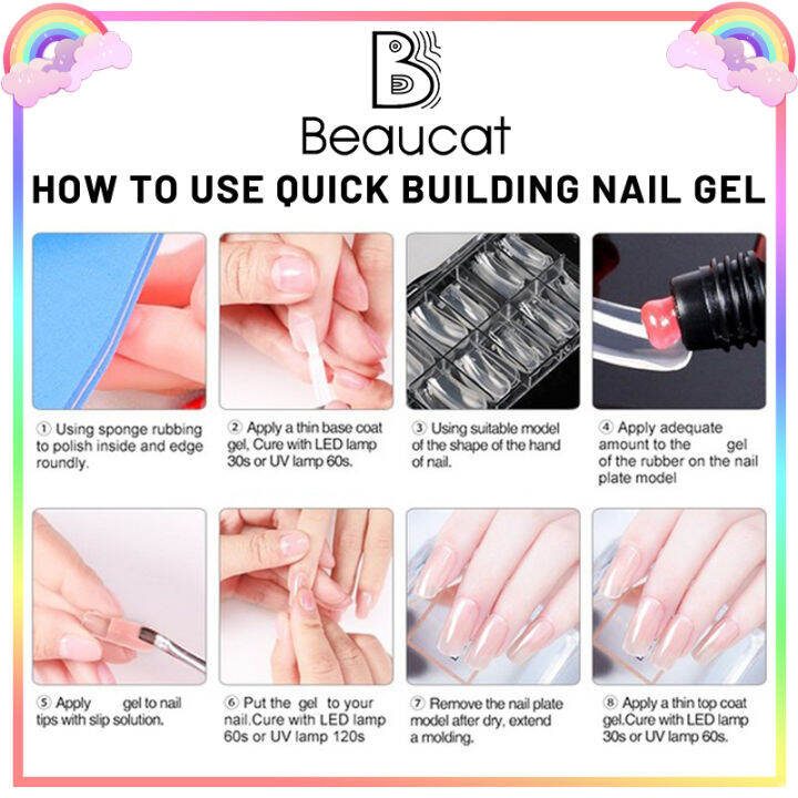 พร้อมส่ง-สีเจล-poly-gel-led36w-วัตต์ชุด-ชุดต่อเล็บ-11-ชิ้น-เจลโพลีเจล-ตกแต่งเล็บด้วยหลอด-uv-ต่อเล็บ-8-สี