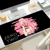 Zero Two Girls Table Pad แผ่นรองเมาส์ขนาดใหญ่ อุปกรณ์เกมแล็ปท็อป คีย์บอร์ด เกมเมอร์ พีซี แผ่นรองเมาส์สำหรับเล่นเกม Darling In The FranXX Rug Desk