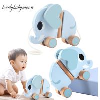 Baby Toddler Toy Cartoon Animal Trailer Toddler Toys Baby Traction Hand-drawn String Pull Rope Toys Push Children Drag Toys