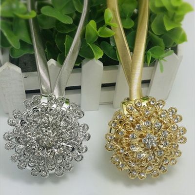 Stylish Shaped Magnet Flower Curtain Tieback Magnetic Curtains Buckle Window Screening Ball Clip Holder Room Accessories Karnisz
