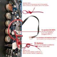 12V15V Amplifier Board Square Dance Speaker Amplifier Support Bluetooth AUX TF-Card U-Disk Recording 6-12Inch Speaker 50W