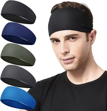 Unisex Yoga Sports Wide Headband Elastic Hair Band Head Wrap Stretch  Wristband