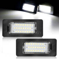 2PC Auto สีขาว CANbus รถ LED จำนวนแผ่นป้ายทะเบียนสำหรับ Octavia 3 5E A7 Rapid Facelift Fabia MK2 MK3 Superb B6