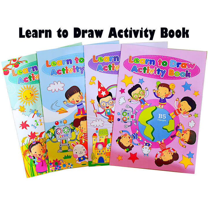 Learn to Draw Activity Book Kids Colouring and Drawing Book B5 Lazada