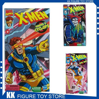 🧡โมเดล X-MAN ภาพอนิเมะไซคลอปส์ต้นฉบับเทปวิดีโอมาร์เวล F5434ตุ๊กตาของเล่นเพื่อเป็นของขวัญรูปปั้นหุ่นแอ็คชั่นบรรจุภัณฑ์แบบชุดประกอบโมเดล