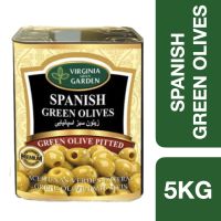 ?Premium Import products? ( x 1 ) Virginia Green Garden Spanish Green Olives 5kg ++ เวอร์จิเนียกรีนการ์เด้น มะกอกเขียว 5 กิโล