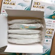 HỘP 50 CÁI Khẩu trang 3d mask kháng khuẩn ngăn bụi mịn dây đeo mềm mại