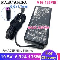 A16-135PIB Chicony 6.92A 135W อะแดปเตอร์ชาร์จในรถยนต์19.5V สำหรับ ACER Nitro 5 AN515-54 AN515-55 AN515-53 N20C1 N20C2แล็ปท็อปซีรีส์ N18C3