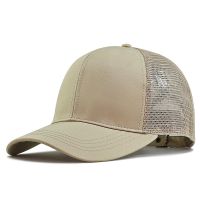 ☜♣ 62-68cm Big Head Man Plus Size Baseball Cap Men Summer Thin Polyester Mesh Sun Hat Male Snapback Hats