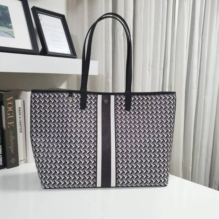 กระเป๋าถือ กระเป๋าสะพาย TORY BURCH T LINK TOTE BAG  กระเป๋าสะพายไหล่ทรงช้อปปิ้ง 