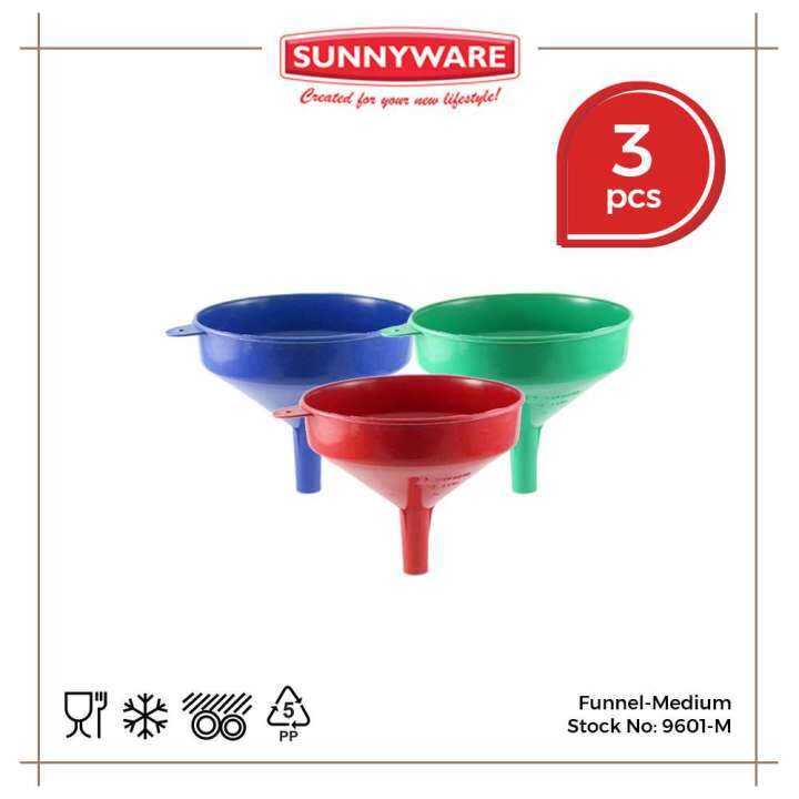 3pcs set FunnelMedium FunnelSmall [ Sunnyware 9601M ] Lazada PH