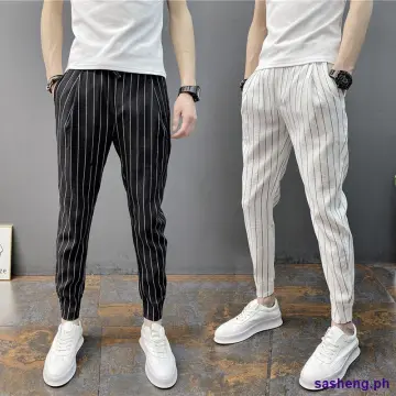 Brown Striped Trousers for Sale, Stylish Mens Brown Striped Trouser Pants